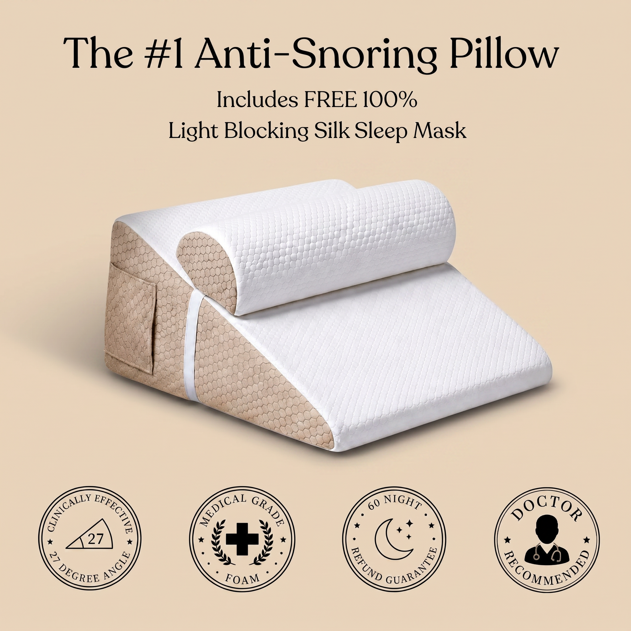 Anti-Snoring Wedge Pillow